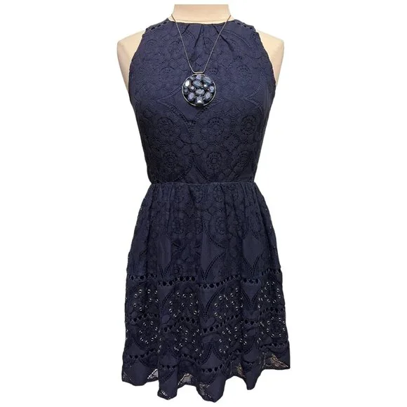 Greylin | Dresses | Navy Blue Floral Lace Dress | Poshmark Greylin | Dresses | Navy Blue Floral Lace Dress | Poshmark